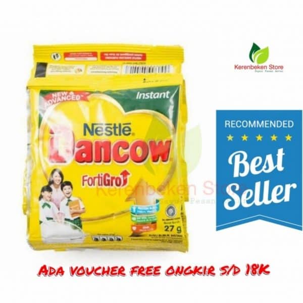 susu nestle dancow putih fortigro per renceng (isi 10 sachet)