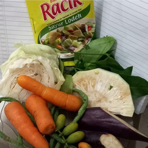 paket sayur lodeh + bumbu racik